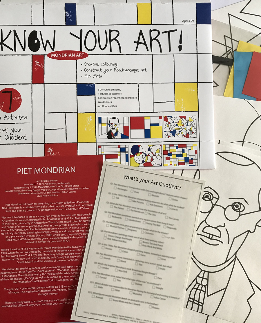 Know Your Art - DIY Kit - Piet Mondrian